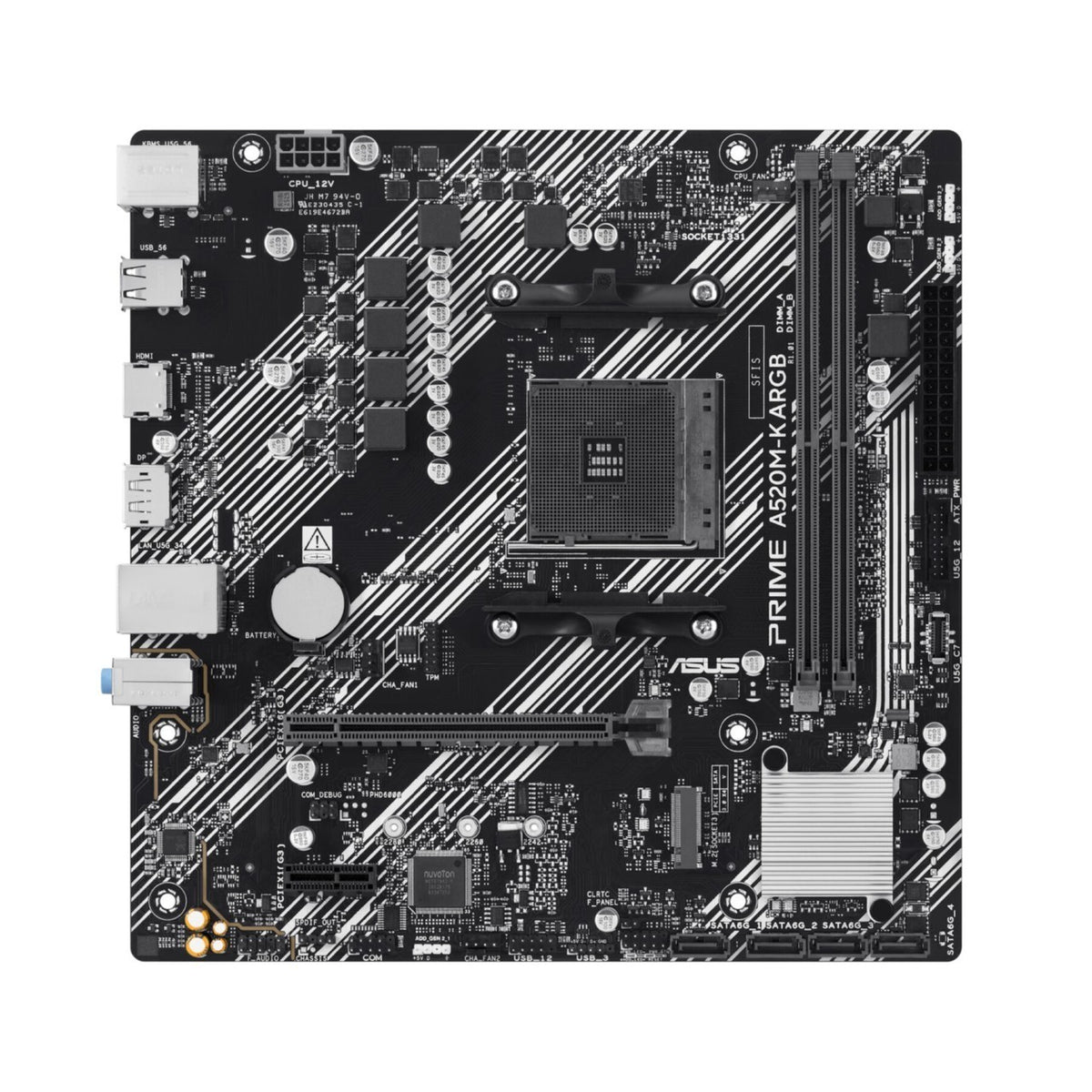ASUS PRIME A520M-K ARGB (AM4) (D)