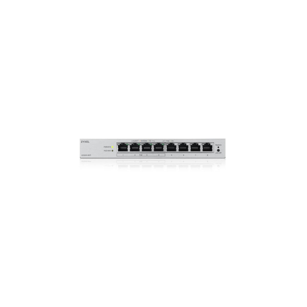 Zyxel Switch 8-port 10/100/1000 GS1200-8HPV3-EU0101F, Bild 3