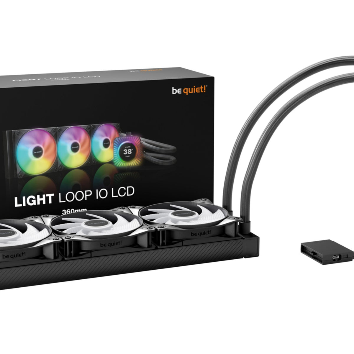Cooler Be Quiet Light Loop IO LCD 360mm AiO Wasserkühlung black BW032, Bild 2