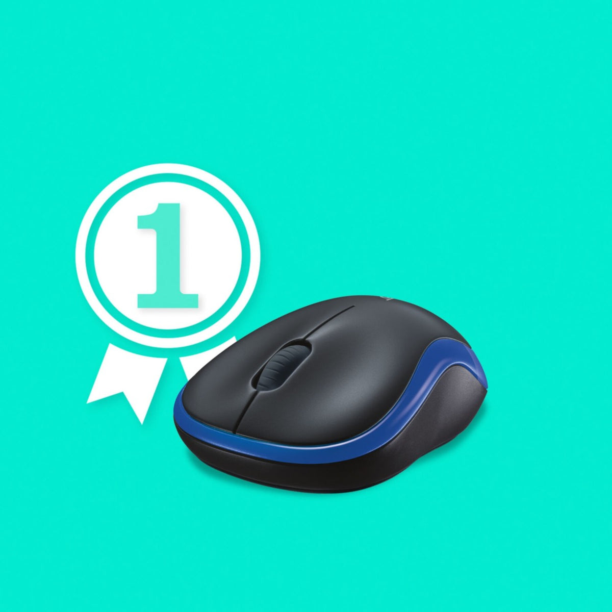 Mouse Logitech M185 Wireless blue, Bild 2