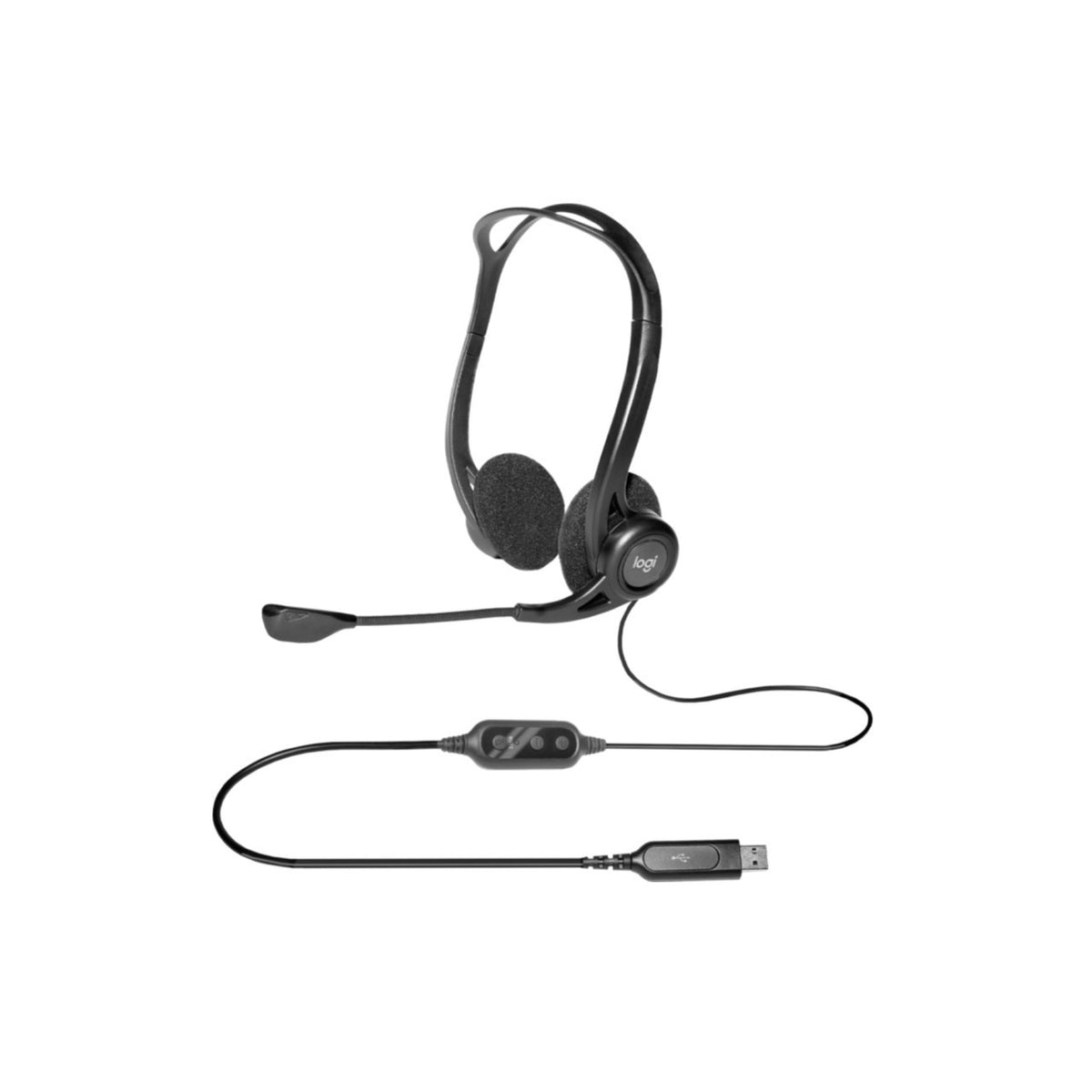 Headset Logitech 960 wired black (981-000100), Bild 4