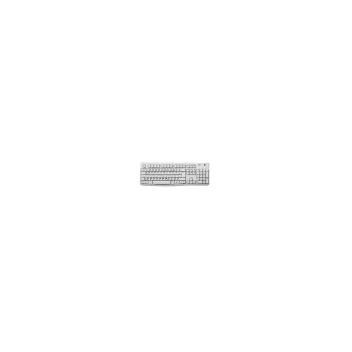 Keyboard Logitech OEM K120 weiß USB (DE) (920-003626)