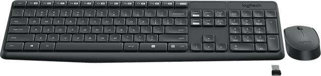 Keyboard & Mouse Logitech Wireless Combo MK235 black (DE) (920-007905)