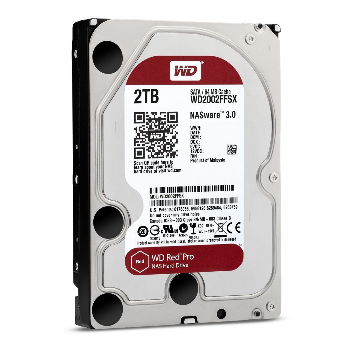 HDD WD Red Pro WD2002FFSX 2TB/8,9/600/72 Sata III 64MB (D) (CMR)