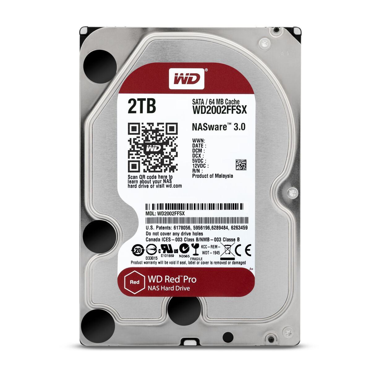 HDD WD Red Pro WD2002FFSX 2TB/8,9/600/72 Sata III 64MB (D) (CMR)