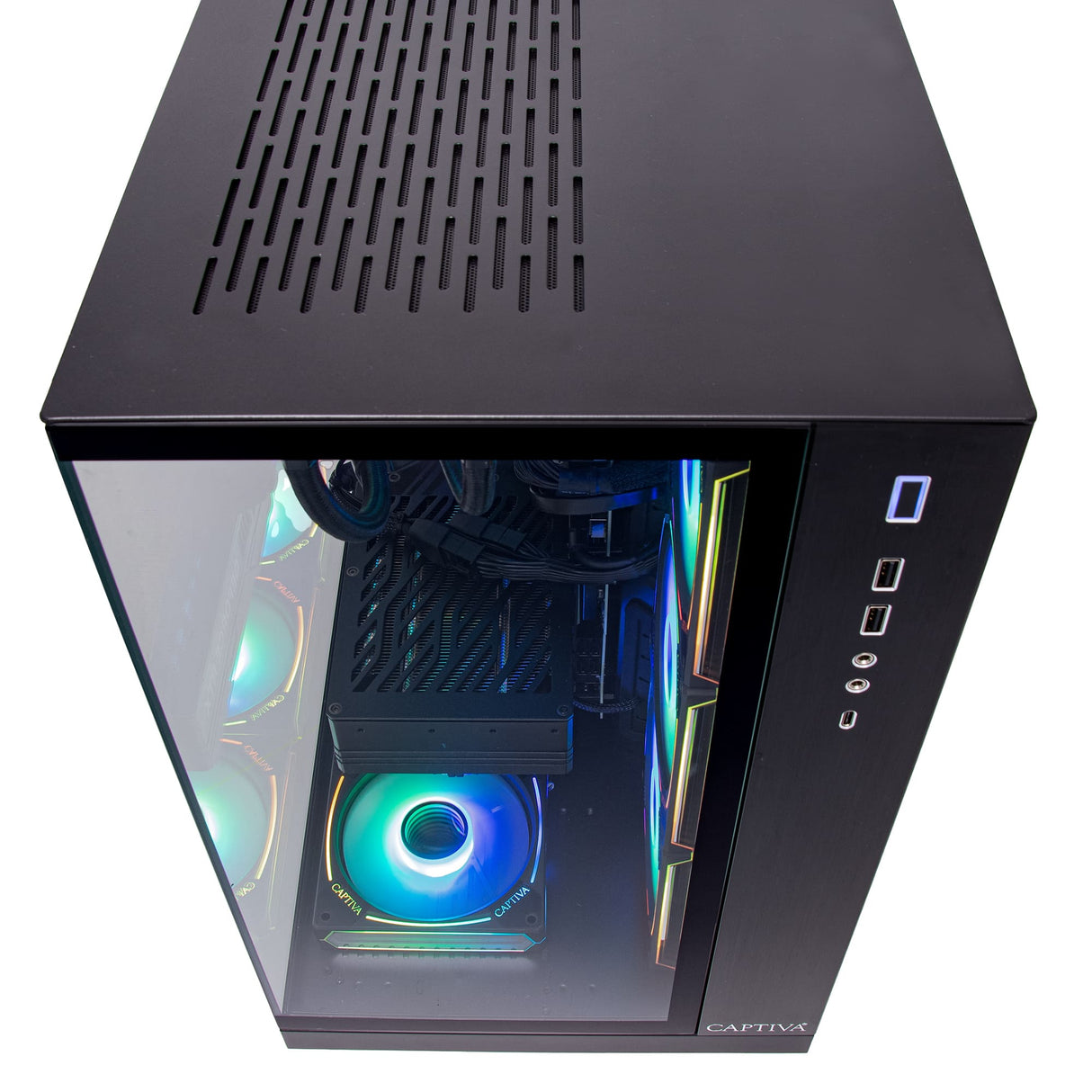 Captiva PC Highend Gaming R99-709 (Ryzen 9 9900X/RX9070 XT 16GB GDDR6/SSD 2TB/64GB/WLAN/w/o OS)