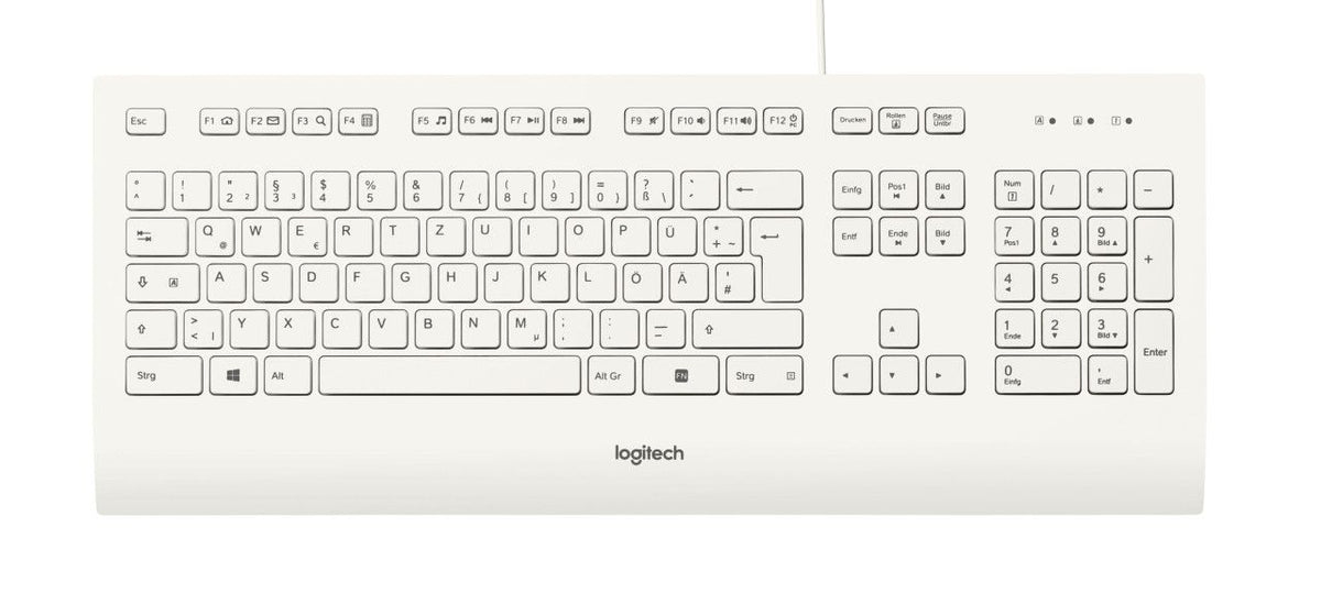 Keyboard Logitech K280e wired white (920-008319)