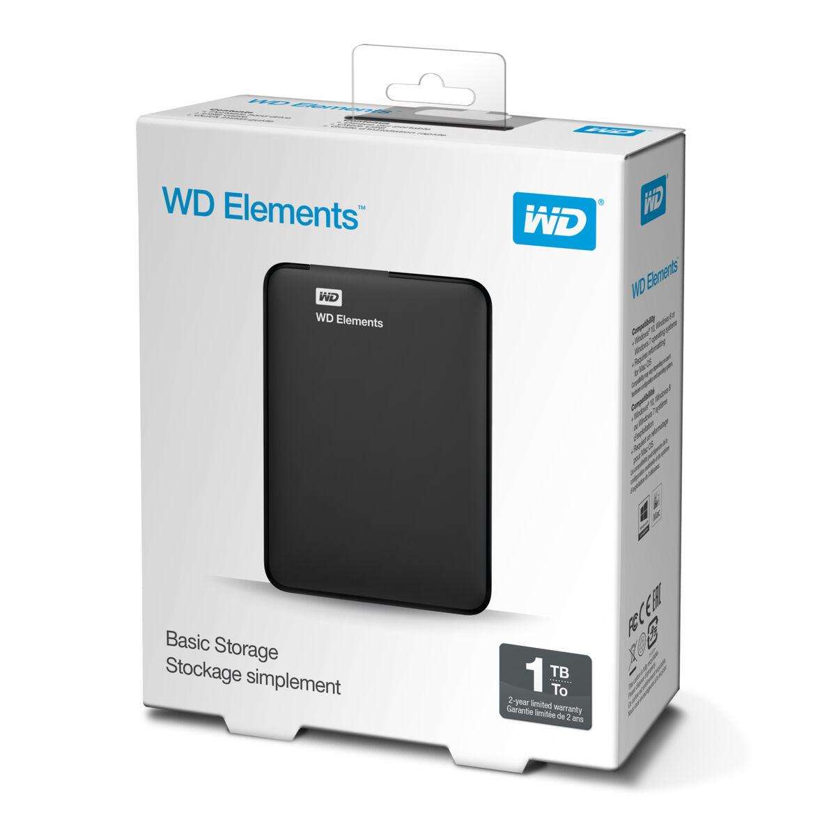 HDD Extern WD 2,5 1TB Elements Portable WDBUZG0010BBK-WESN USB 3.0 7200rpm