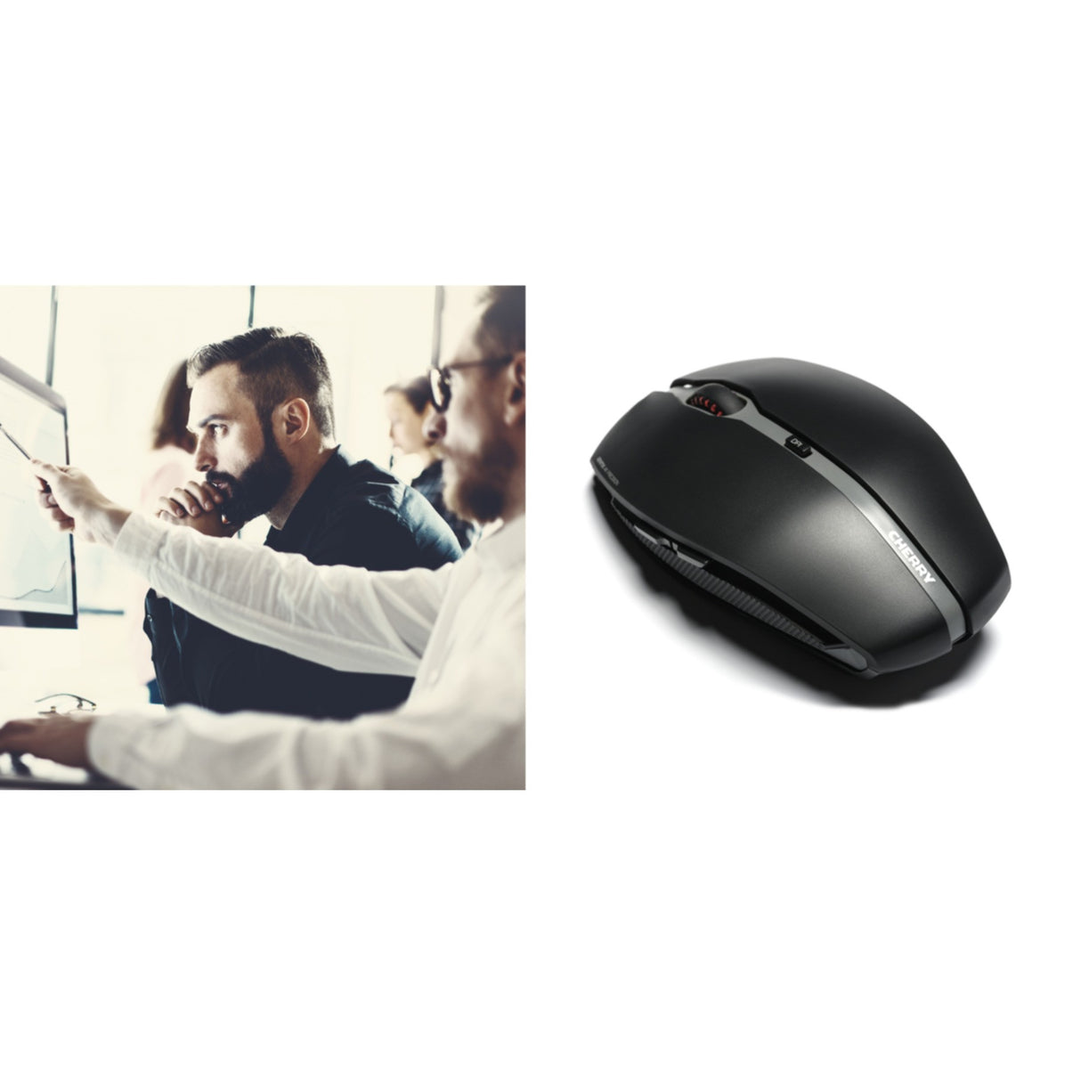 Mouse Cherry Gentix 4K wired black (JM-0340-2)