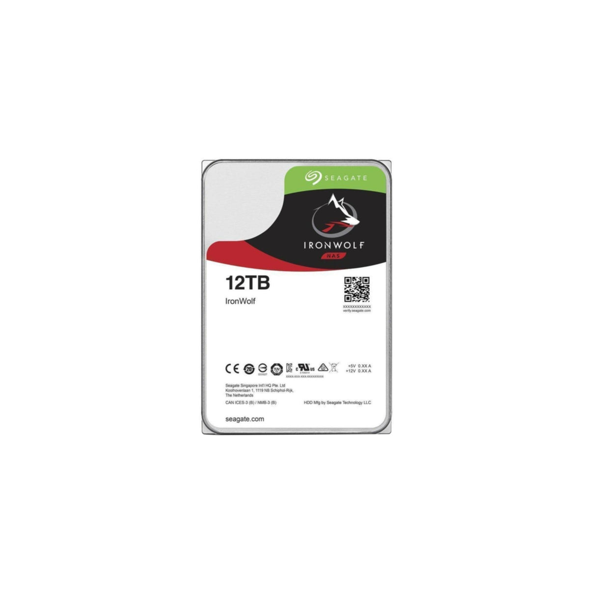 HDD Seagate IronWolf NAS ST12000VN0008 12TB Sata III 256MB (D)