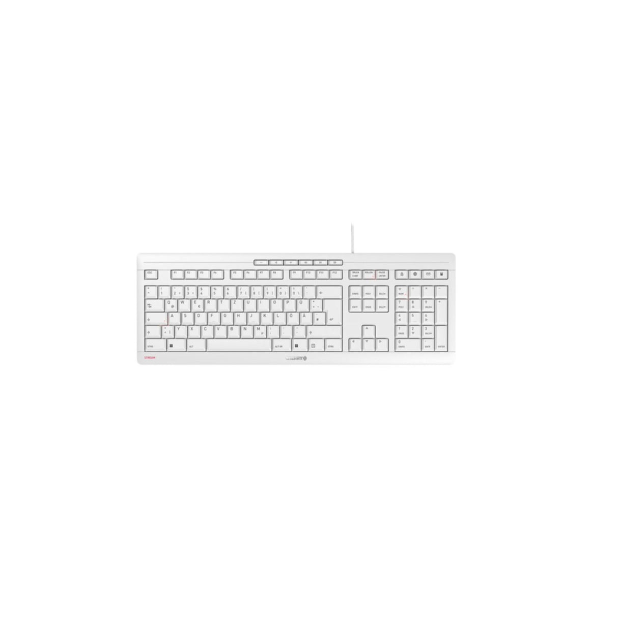 Keyboard Cherry STREAM wired white (DE) (JK-8500DE-0)