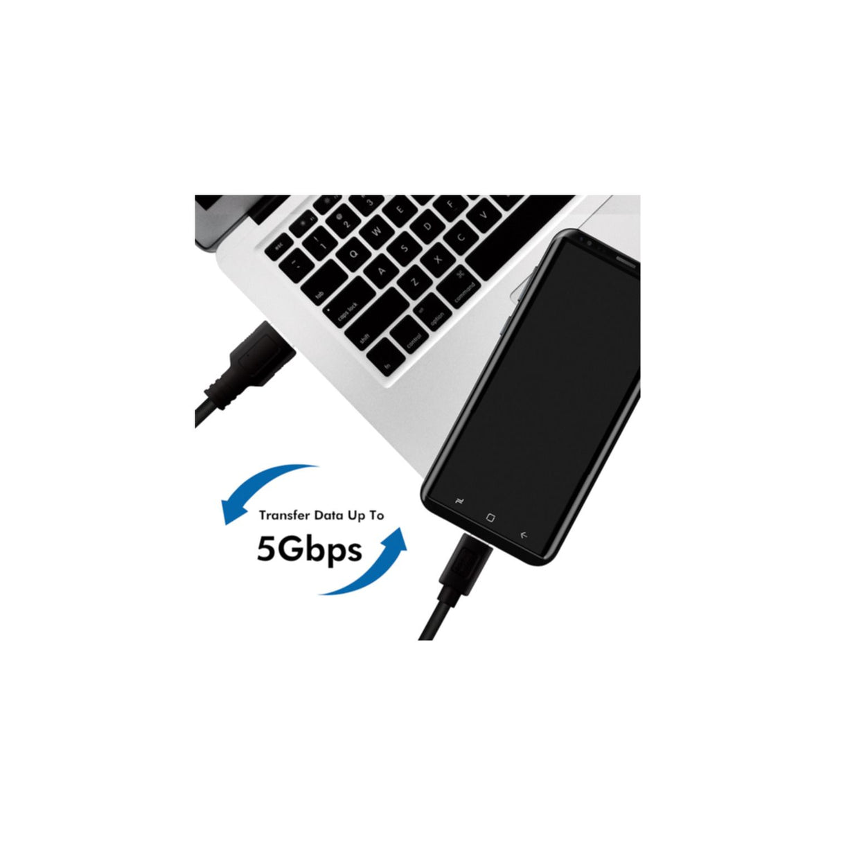 Kabel LogiLink USB 3.2 Kabel A-Stecker-C-Stecker schwarz 0,5 m