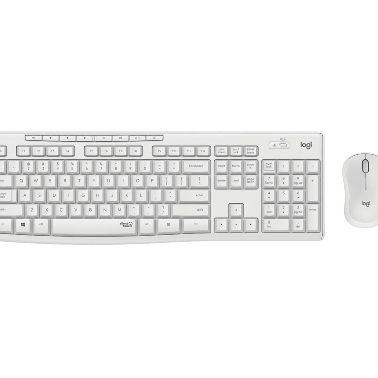 Keyboard & Mouse Logitech Wireless Combo MK295 white (DE) (920-009819)