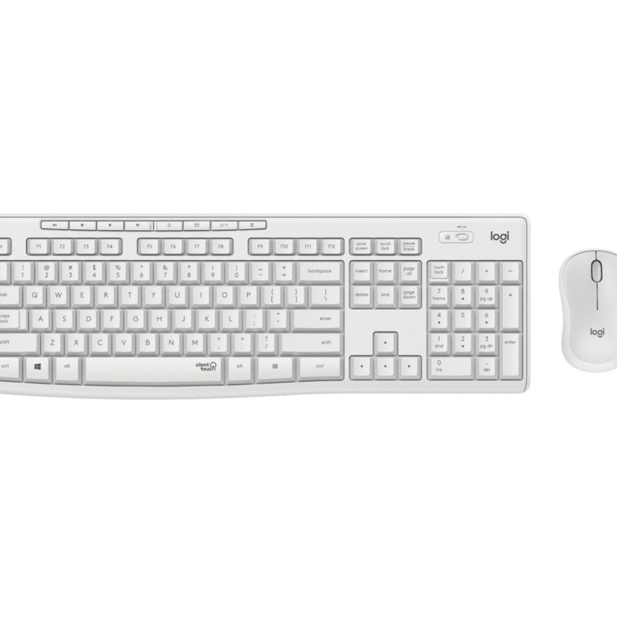 Keyboard & Mouse Logitech Wireless Combo MK295 silent weiß (DE) (920-009819)