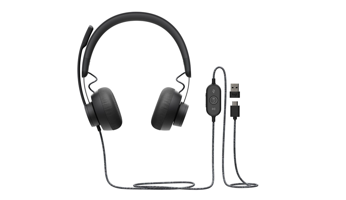 Headset Logitech Zone Wired (981-000870)