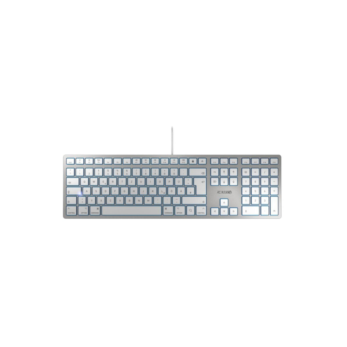 Keyboard Cherry KC 6000 FOR MAC slim wired silver (DE) (JK-1610DE-1)