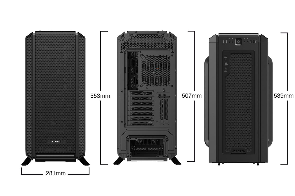 PC- Gehäuse BeQuiet Silent Base 802 Window - Schwarz