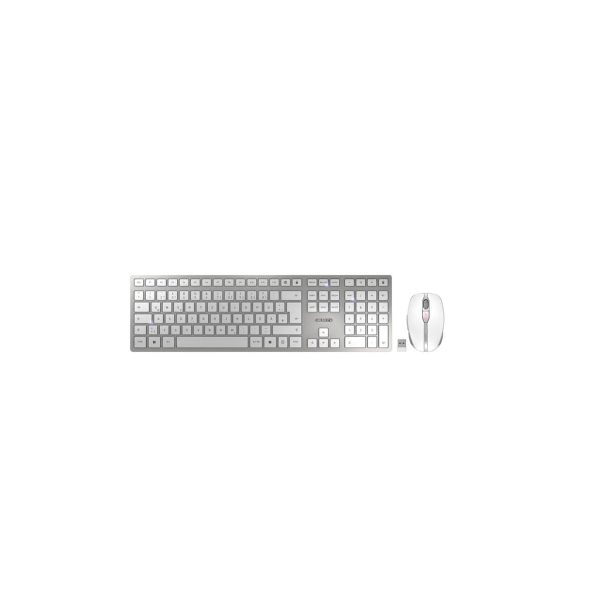 Keyboard & Mouse Cherry Wireless Combo DW9100 slim silver (DE) (JD-9100DE-1)