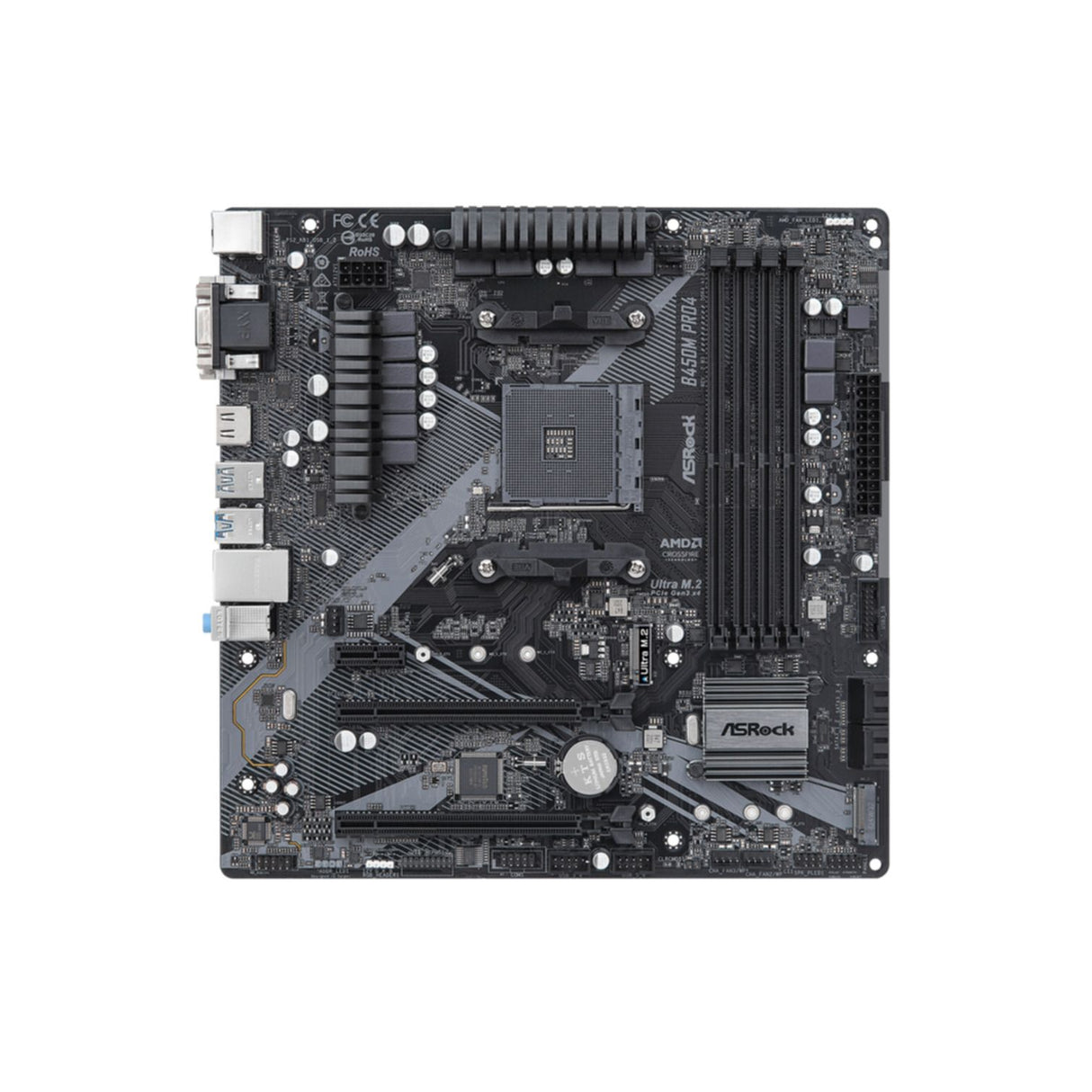 ASROCK B450M PRO4 R2.0(AM4) (D)
