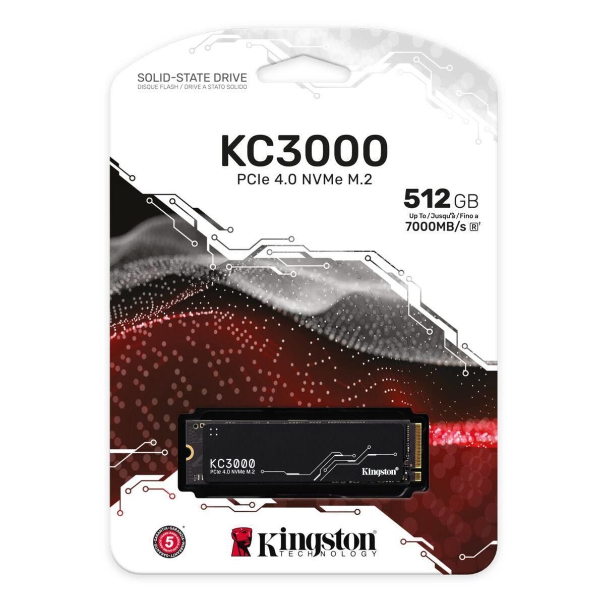 SSD Kingston KC3000 512GB Kingston SKC3000S/512G M.2 PCIe 4.0 NVMe, Bild 3