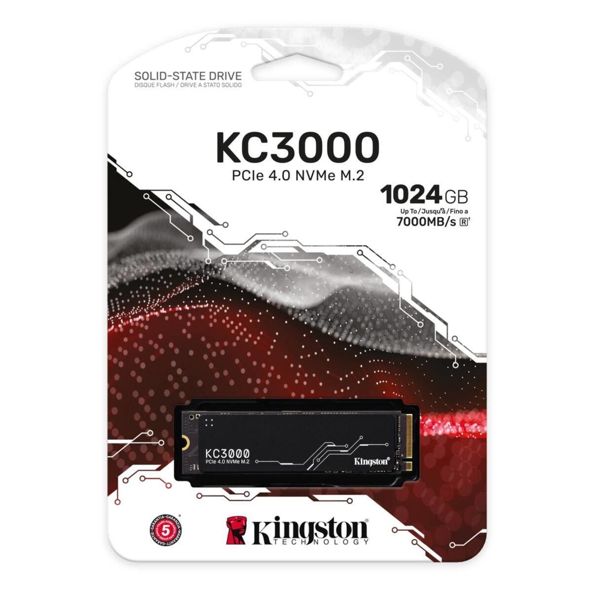 SSD Kingston KC3000 1024GB Kingston SKC3000S/1024G M.2 PCIe 4.0 NVMe, Bild 3