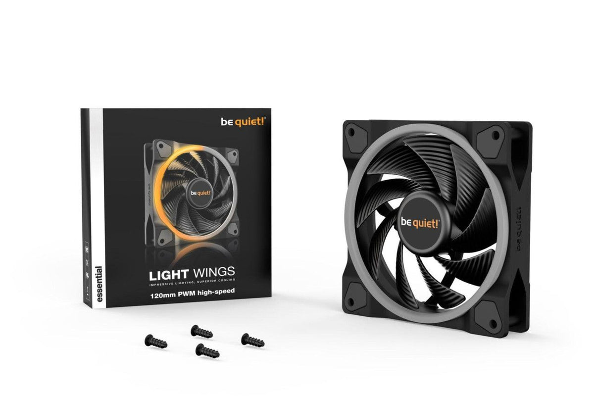 PC- Gehäuselüfter Be Quiet Light Wings 120mm PWM black high-speed BL073, Bild 3