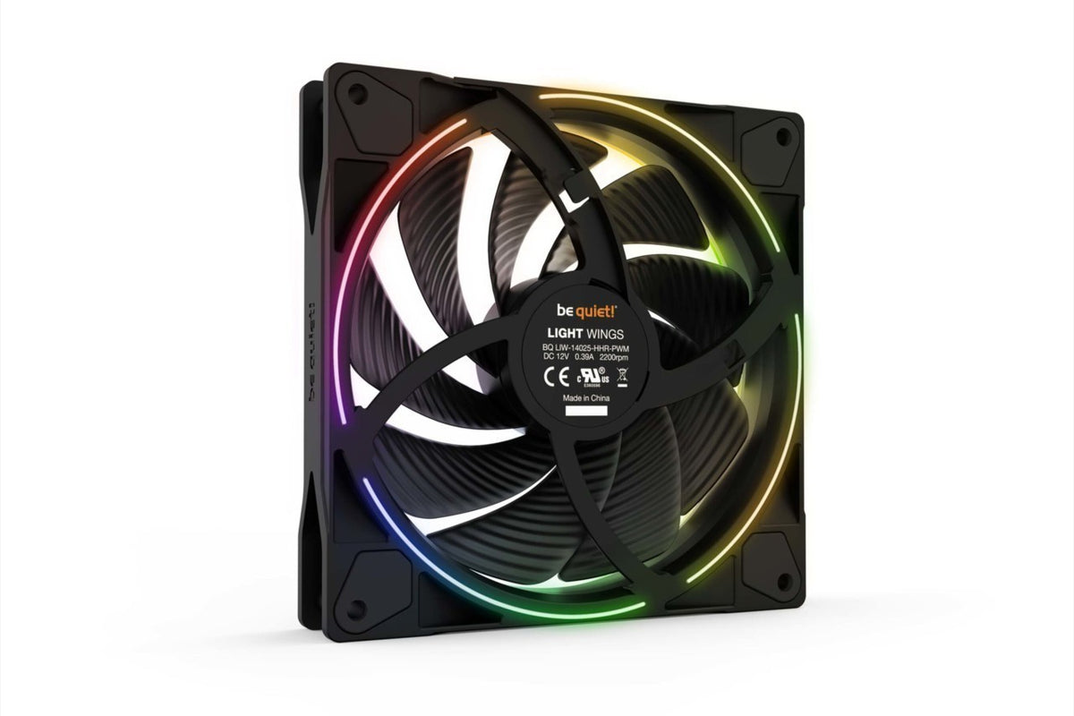 PC- Gehäuselüfter Be Quiet Light Wings 140mm PWM black high-speed BL075, Bild 4