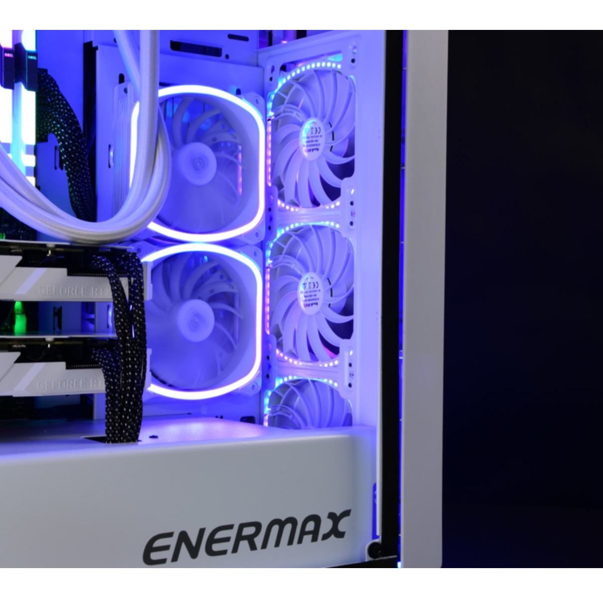 PC- Gehäuselüfter Enermax SquA RGB UCSQARGB12P-W-BP3 - 3er Pack (weiß)