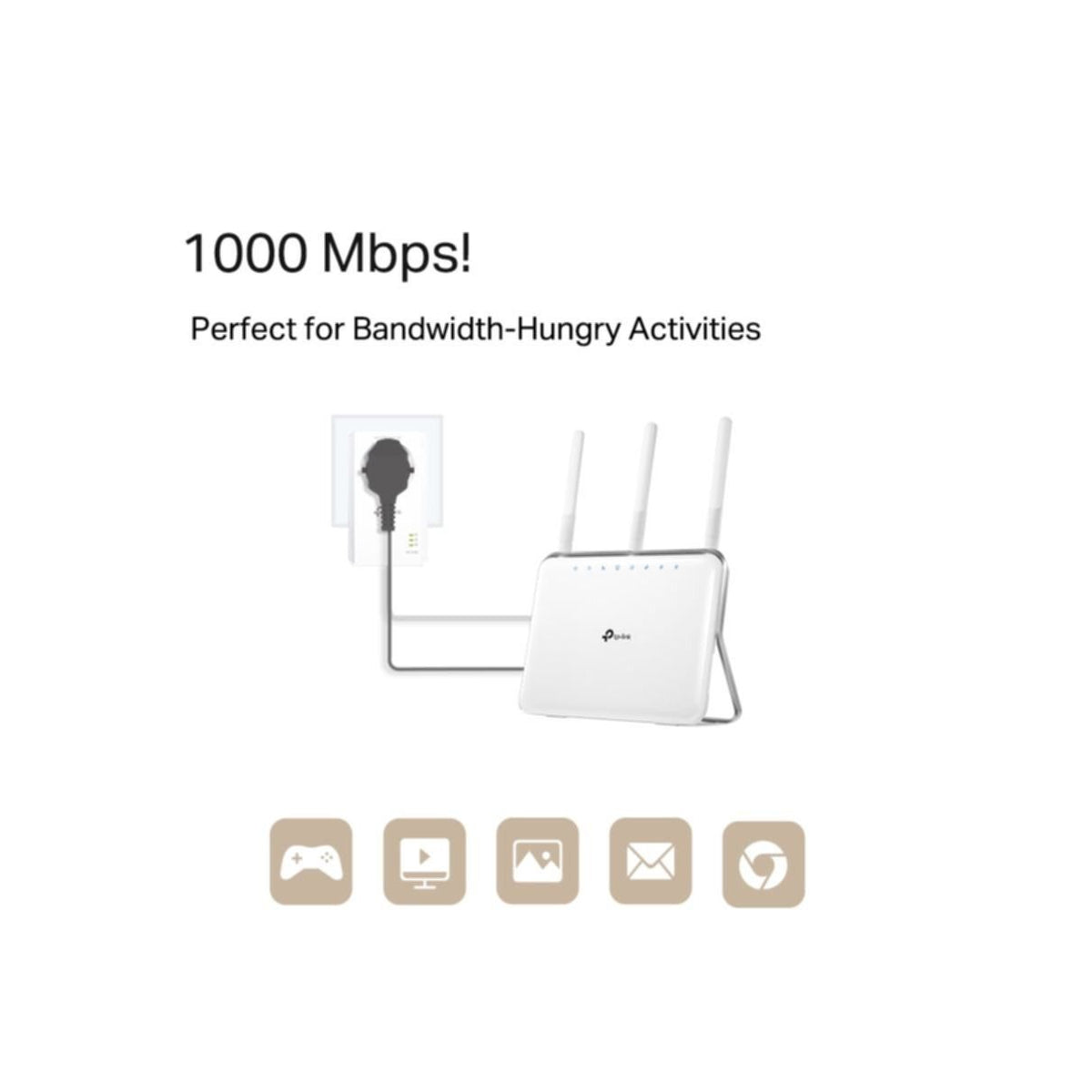 TP-Link Powerline Adapterkit TL-PA7017P KIT, Bild 2