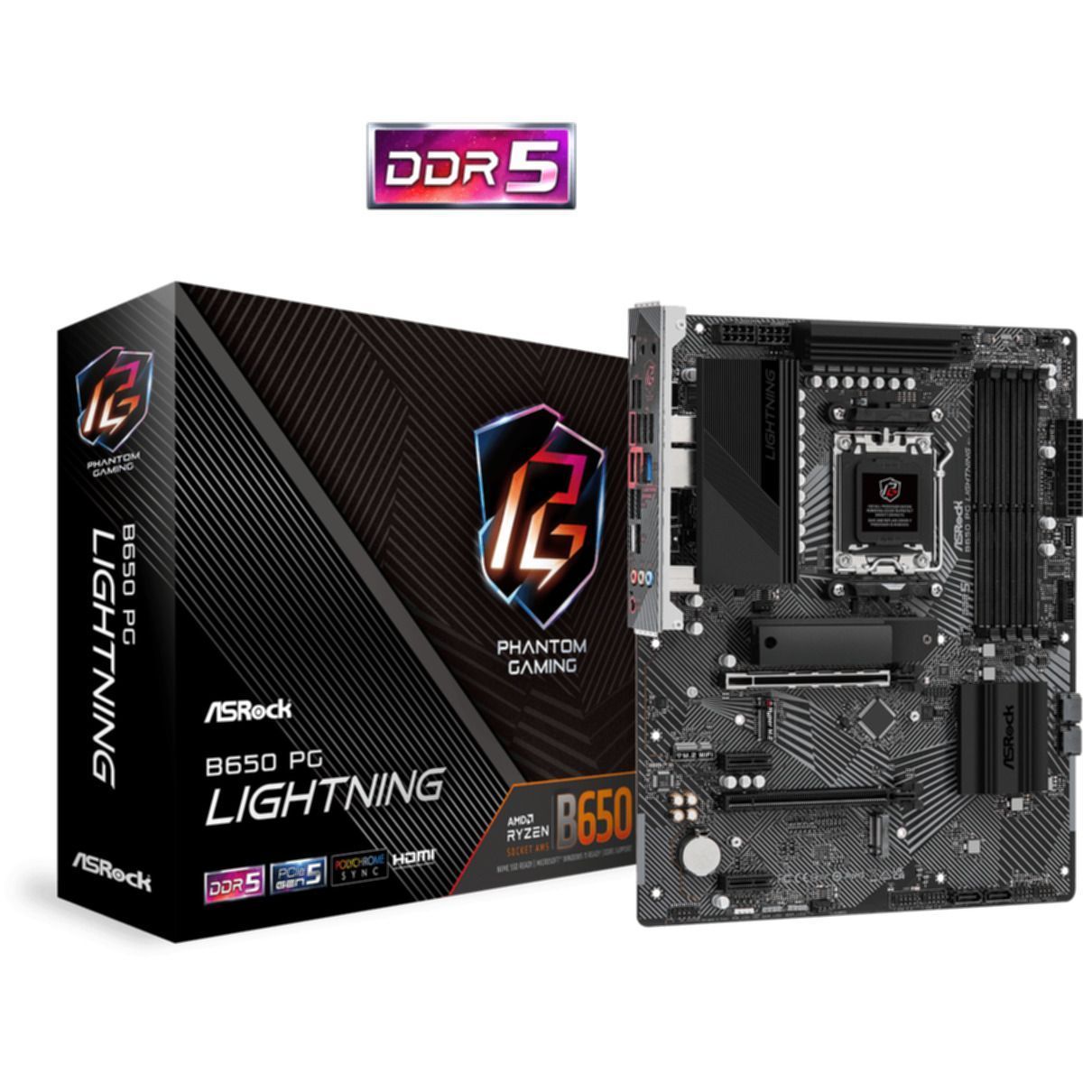ASROCK B650 Phantom Gaming Lightning (AM5) (D)