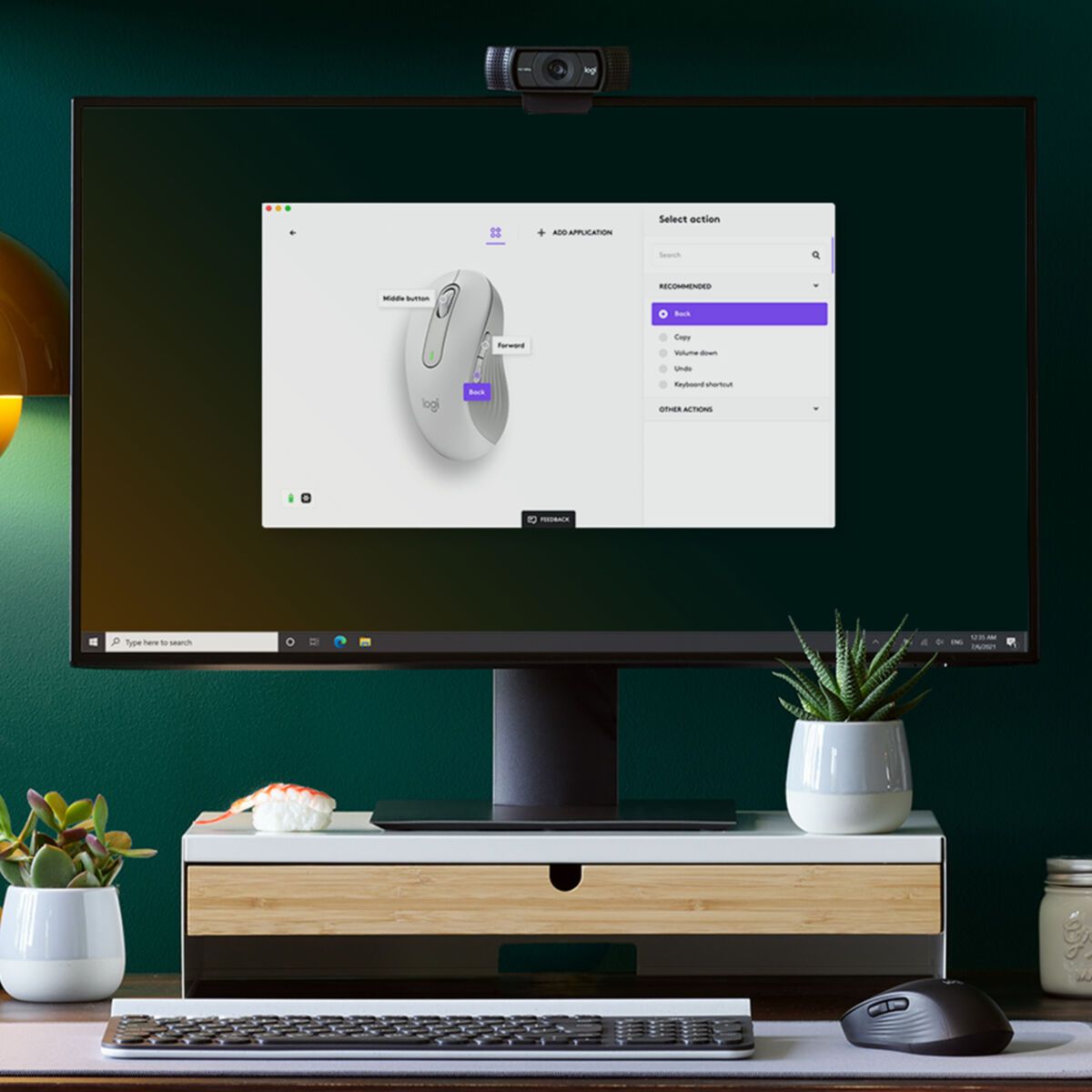 Mouse Logitech Signature M650 L white left (910-006240)