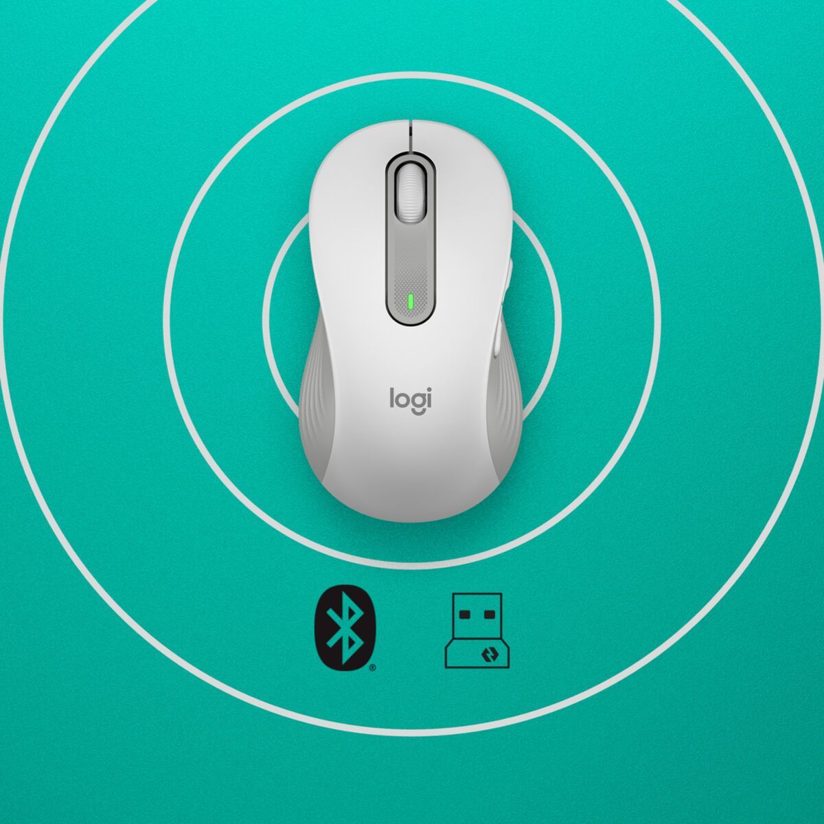 Mouse Logitech Signature M650 L white left (910-006240)