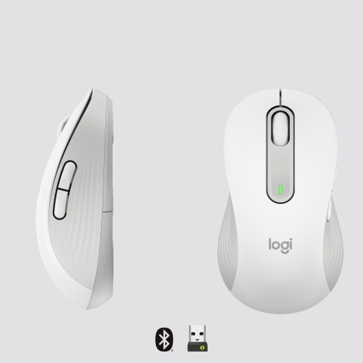Mouse Logitech Signature M650 L white left (910-006240)