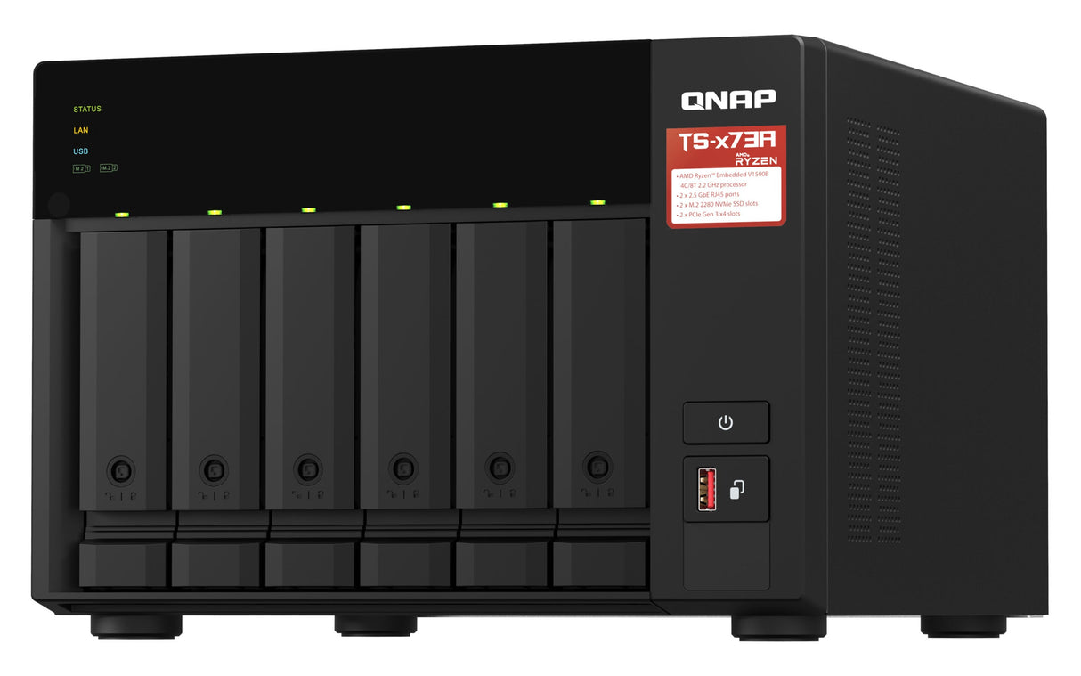 NAS Server QNAP TS-673A-8G 6-Bay