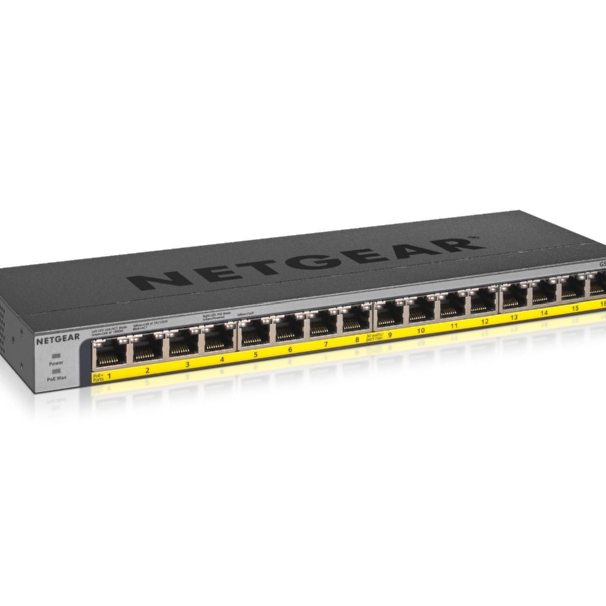 NETGEAR Switch Desktop Gigabit 16-port 10/100/1000 GS116LP-100EUS