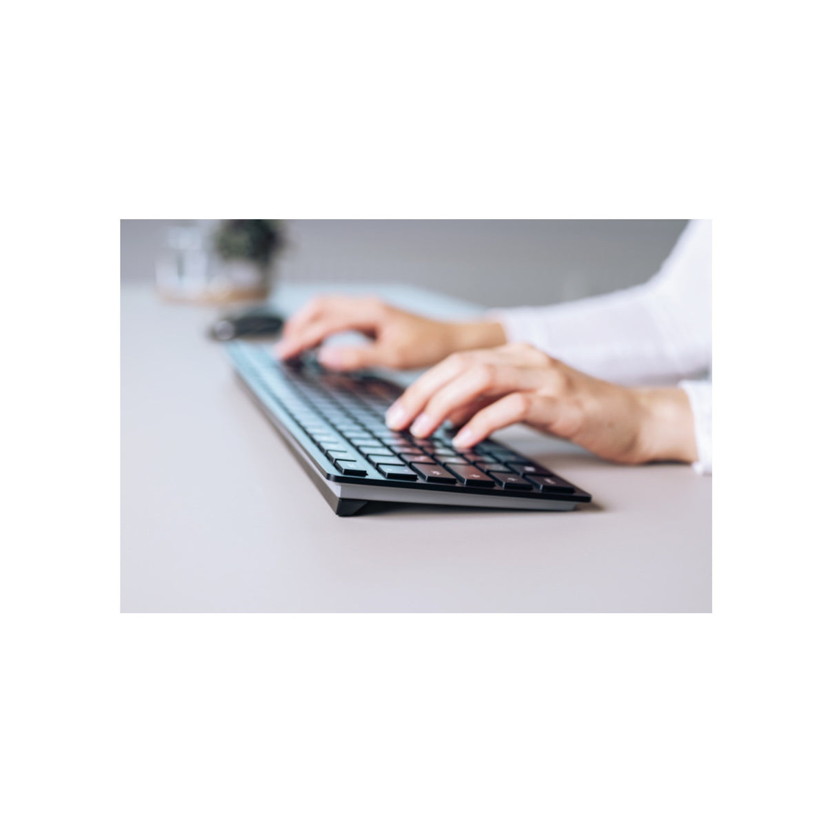 Keyboard Cherry KW 9100 SLIM wireless black (DE) (JK-9100DE-2)