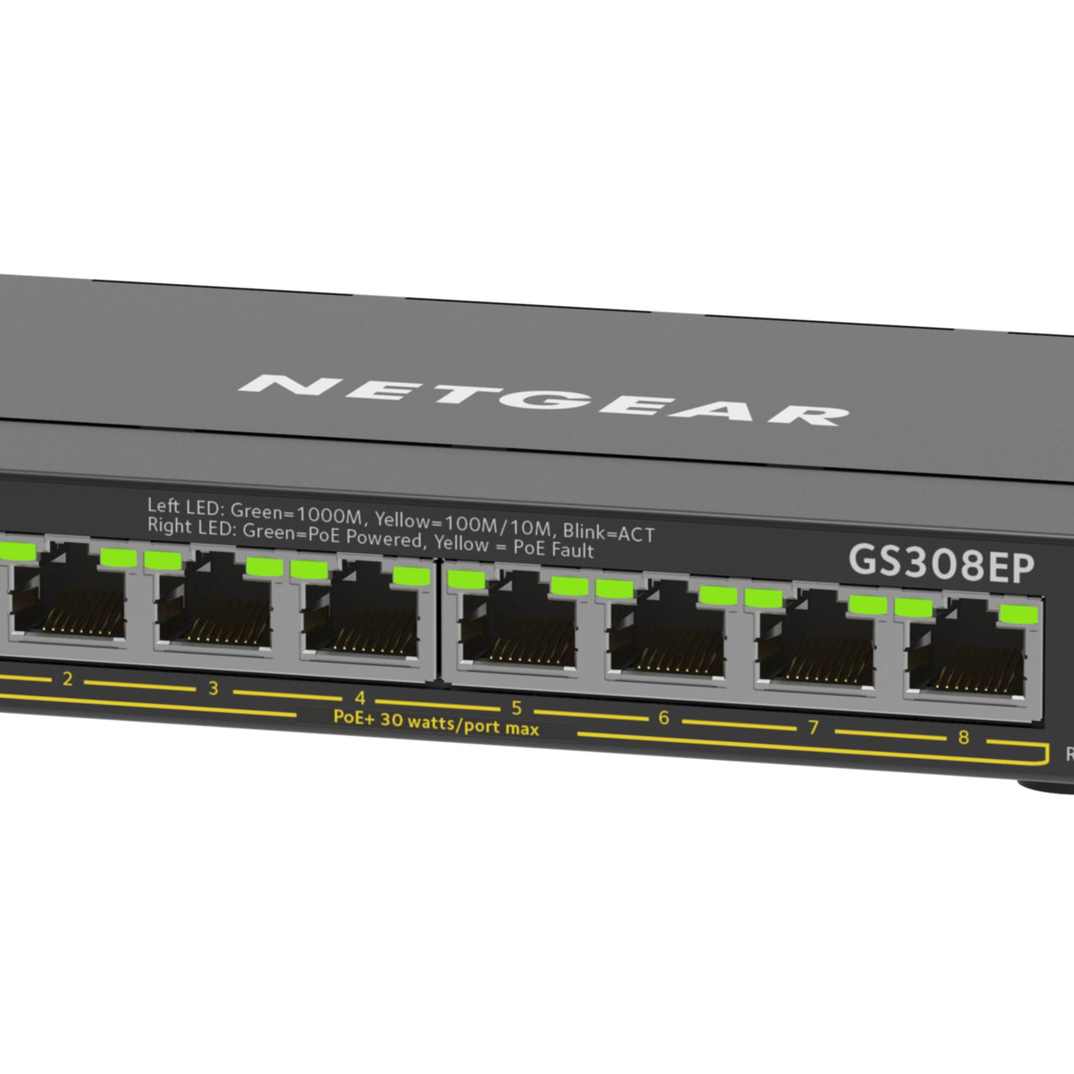 NETGEAR Plus Switch 8-port 10/100/1000 GS308EP-100PES