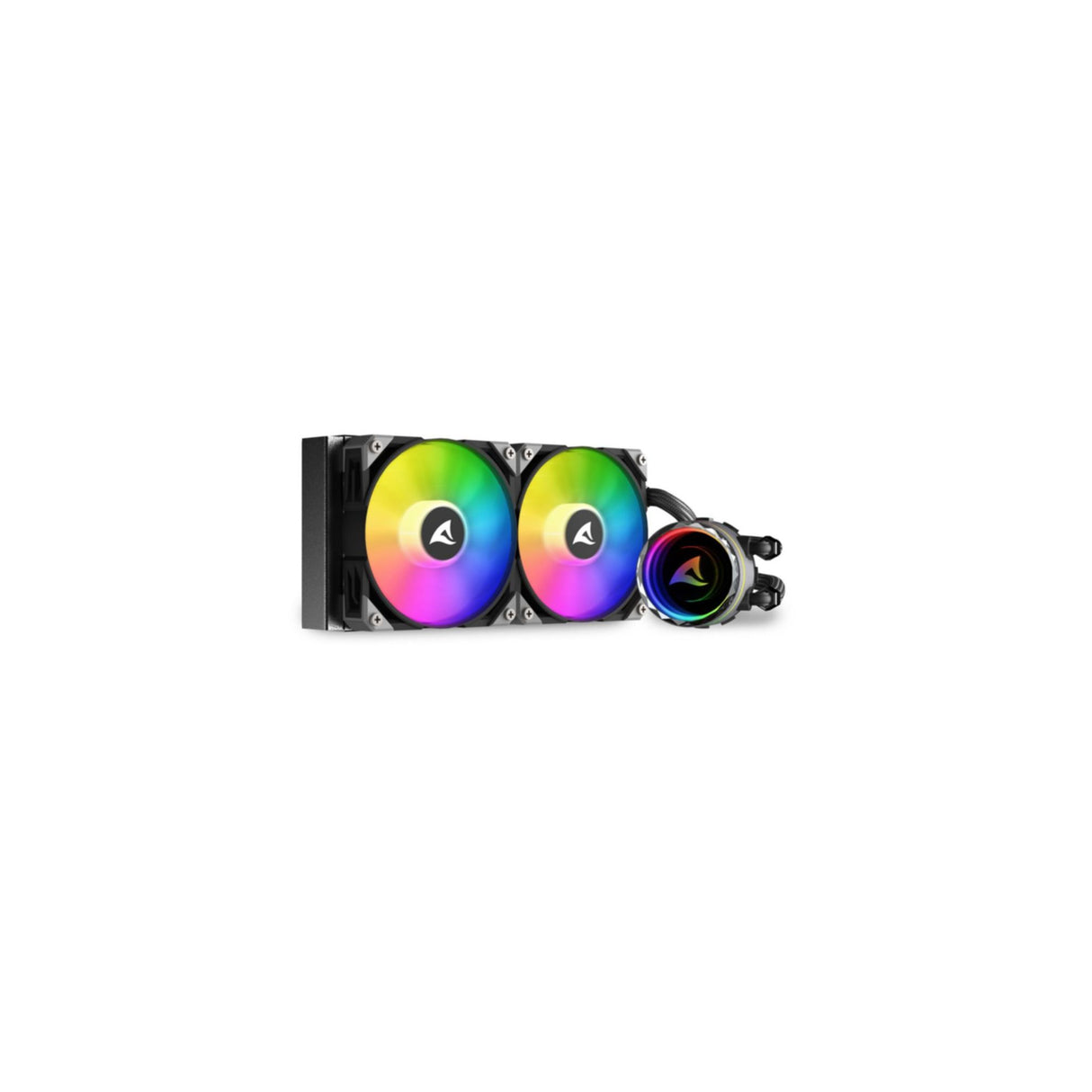 Cooler Sharkoon S80 RGB 2 Lüfter schwarz AiO-Wasserkühlung