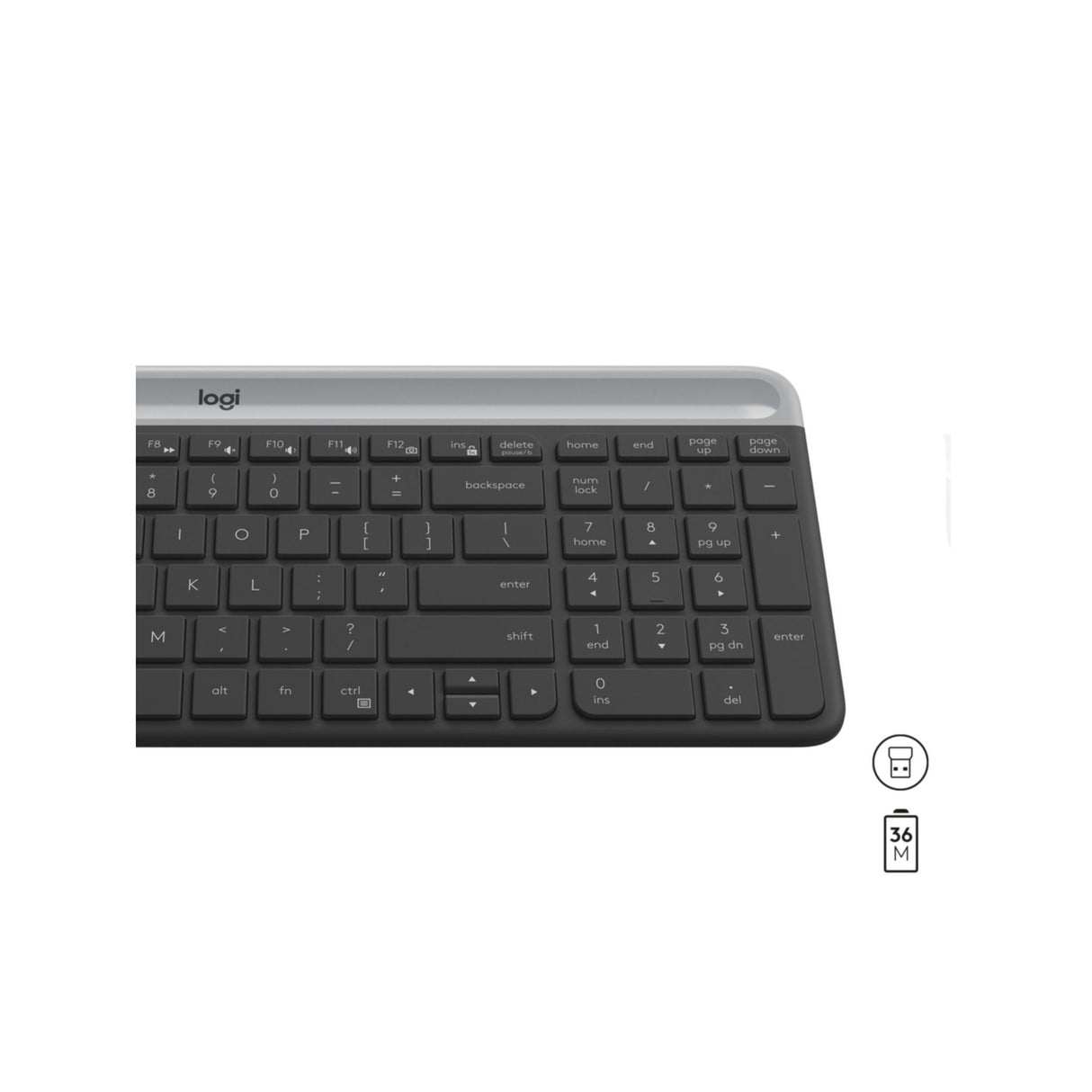 Keyboard & Mouse Logitech Wireless Combo MK470 slim black (US) (920-009204)