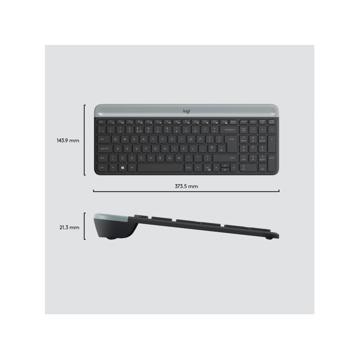 Keyboard & Mouse Logitech Wireless Combo MK470 slim black (US) (920-009204)