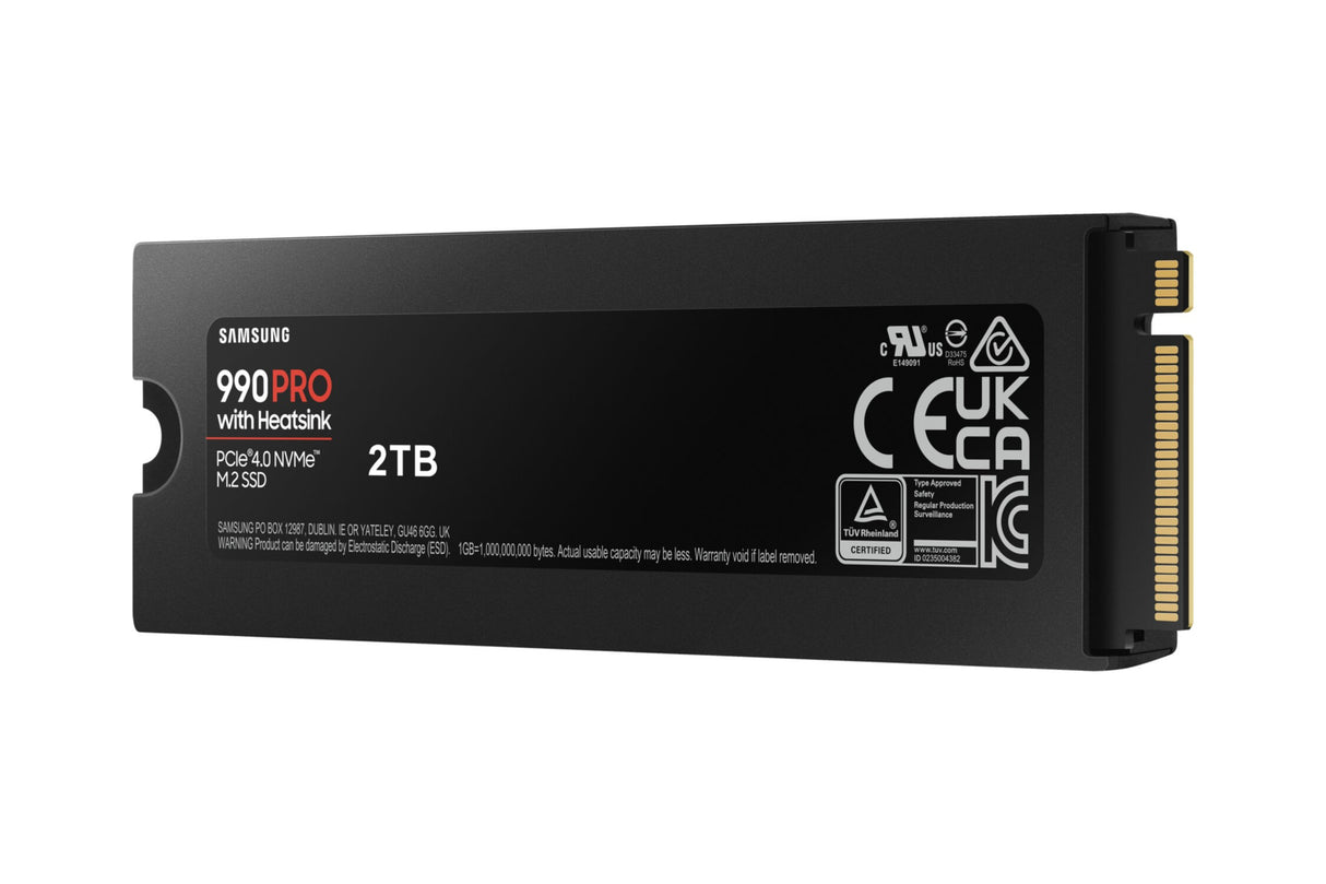 SSD Samsung 990 Pro M.2 2TB NVMe MZ-V9P2T0CW PCIe 4.0 x4 Heatsink