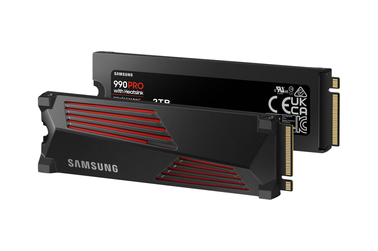 SSD Samsung 990 Pro M.2 2TB NVMe MZ-V9P2T0CW PCIe 4.0 x4 Heatsink