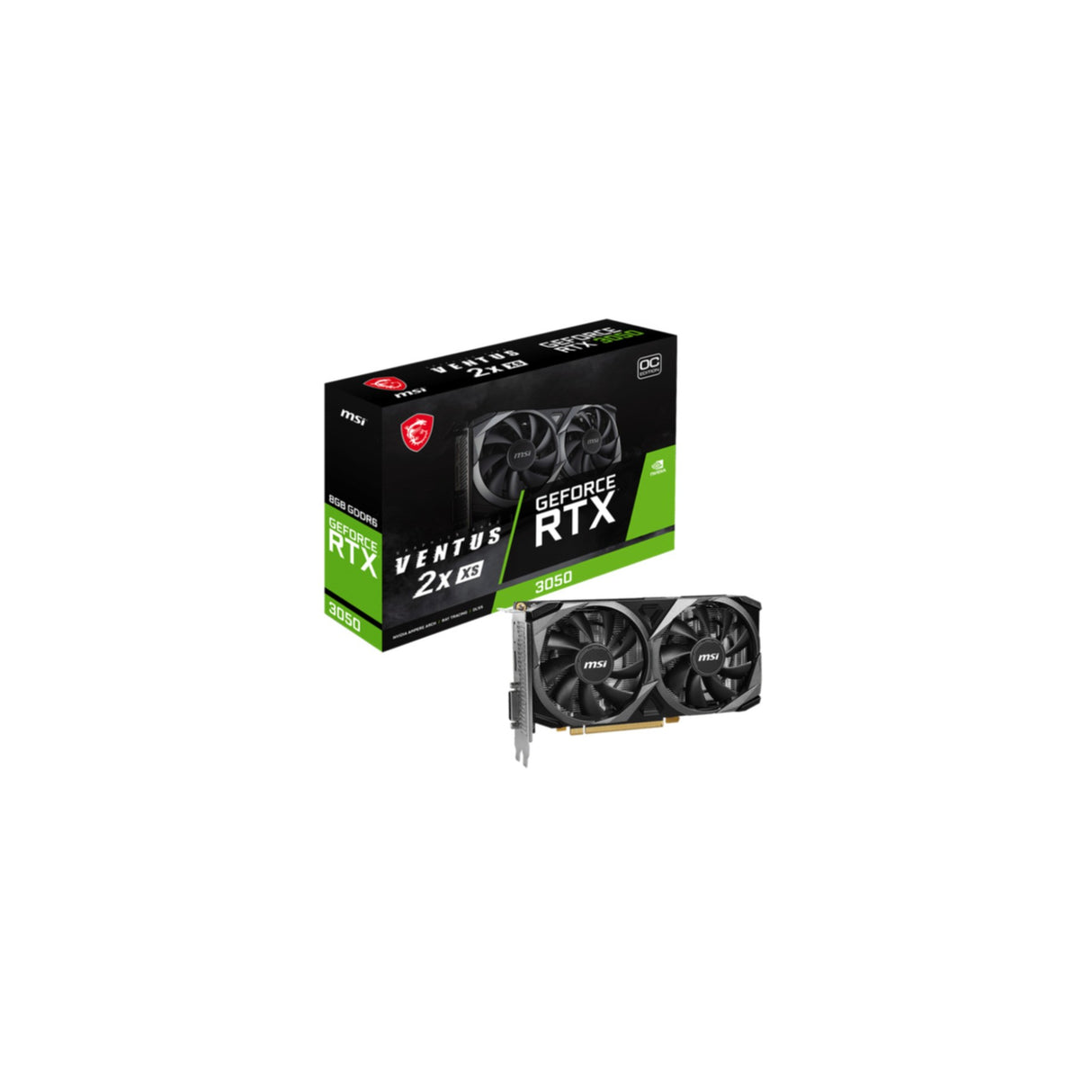 VGA MSI GeForce® RTX 3050 8GB Ventus 2X XS OC
