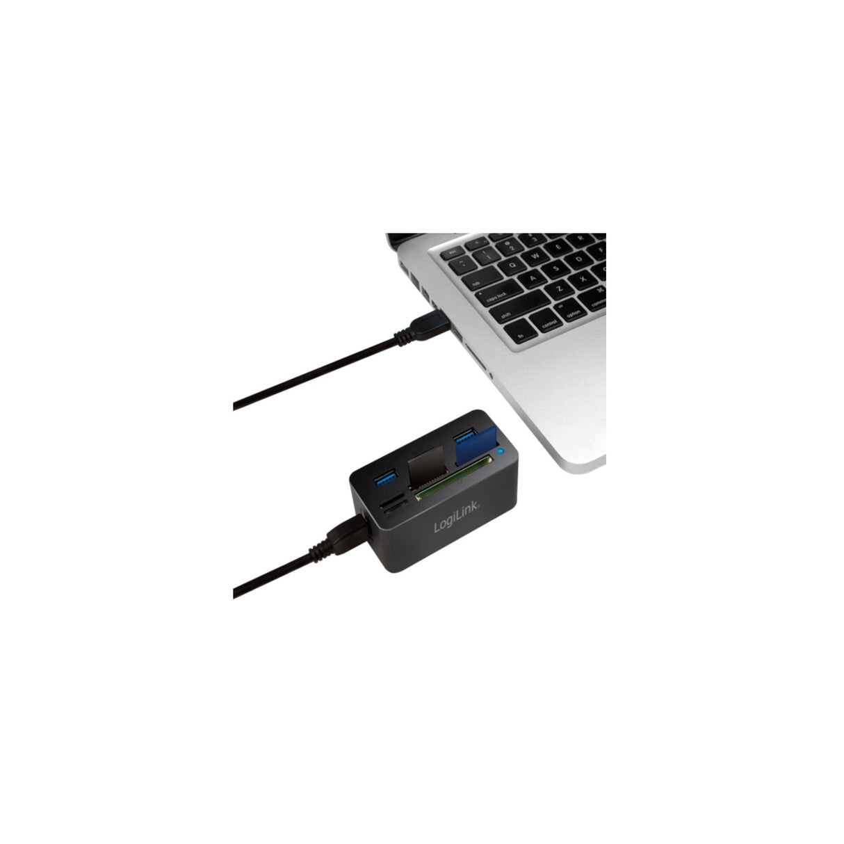 LogiLink USB 3.0-Hub mit AIO-Kartenleser - CR0042