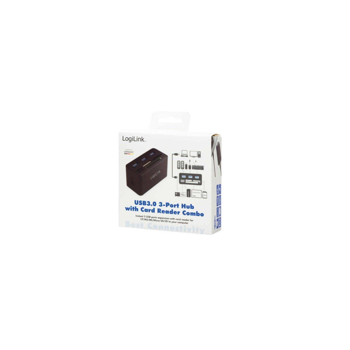LogiLink USB 3.0-Hub mit AIO-Kartenleser - CR0042