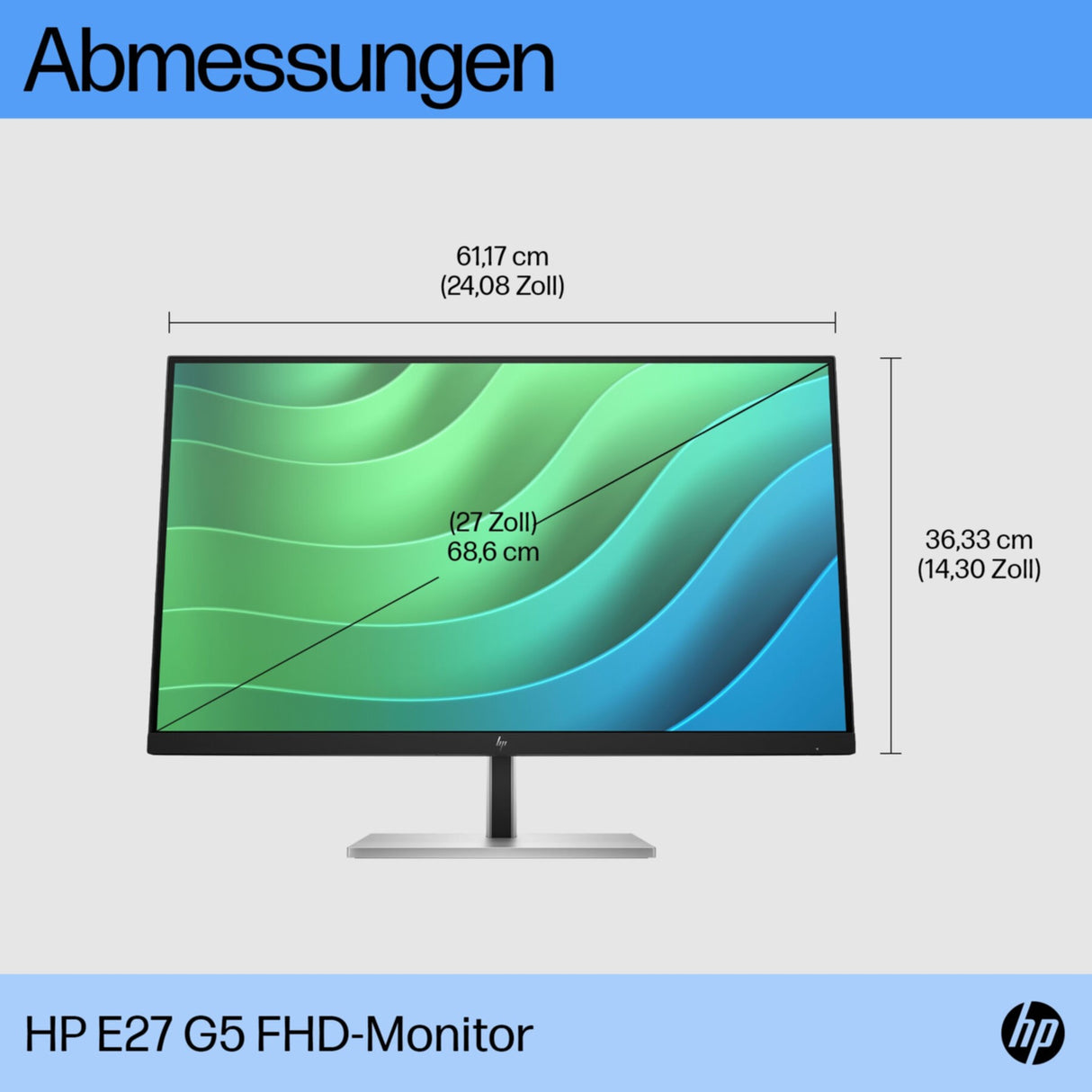 TFT HP E-Series E27 G5 68,60cm (27)LED,HDMI,USB,DisplayPort