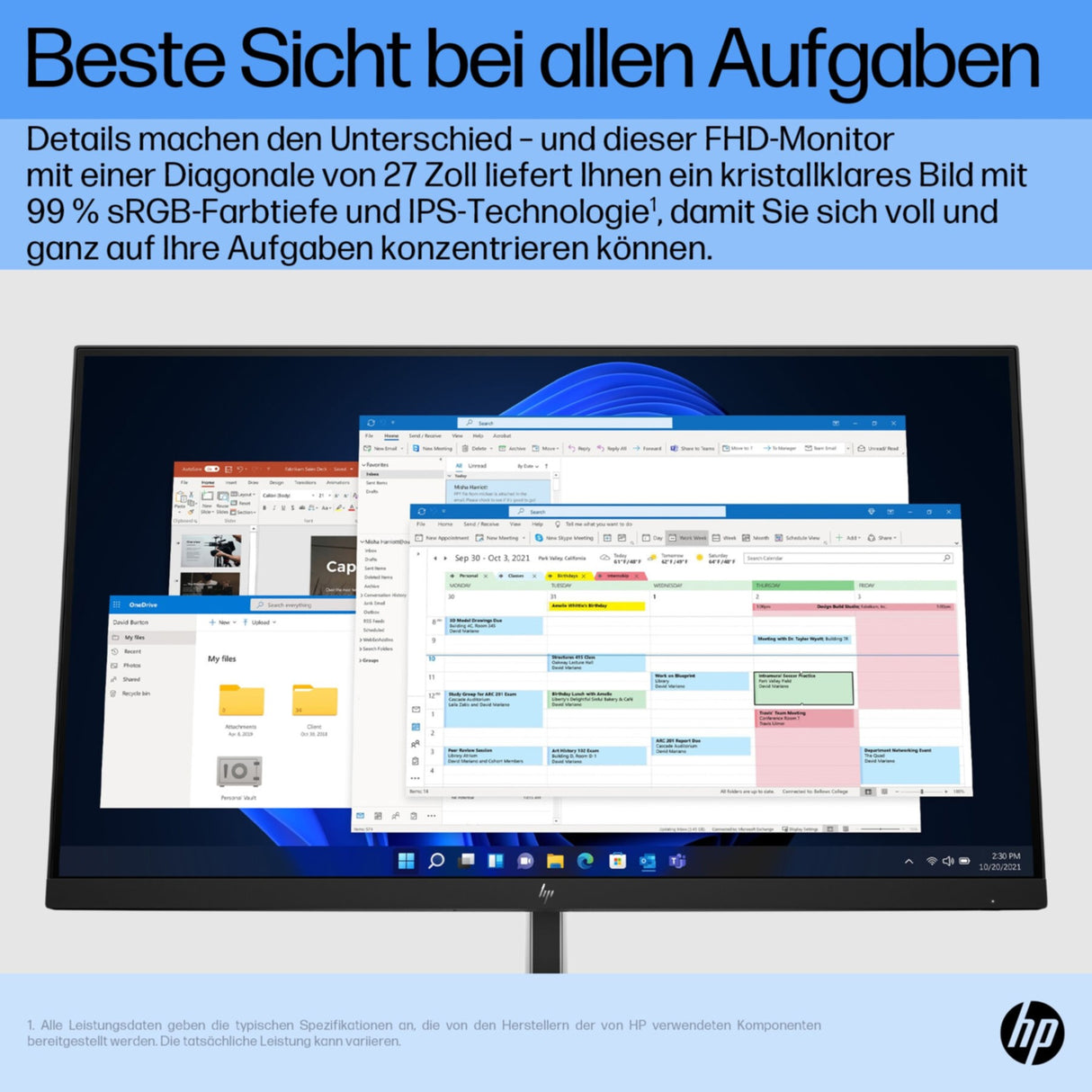 TFT HP E-Series E27 G5 68,60cm (27)LED,HDMI,USB,DisplayPort