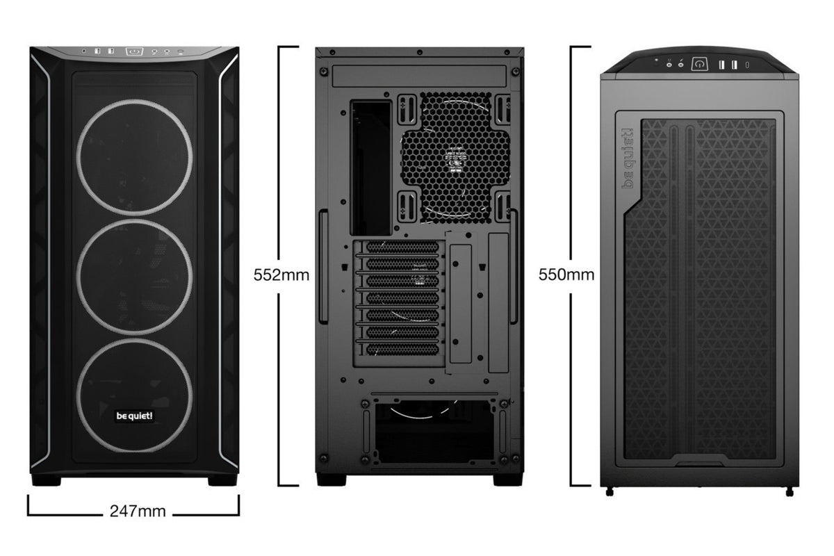 PC- Gehäuse BeQuiet Shadow Base 800 FX - schwarz, Bild 2