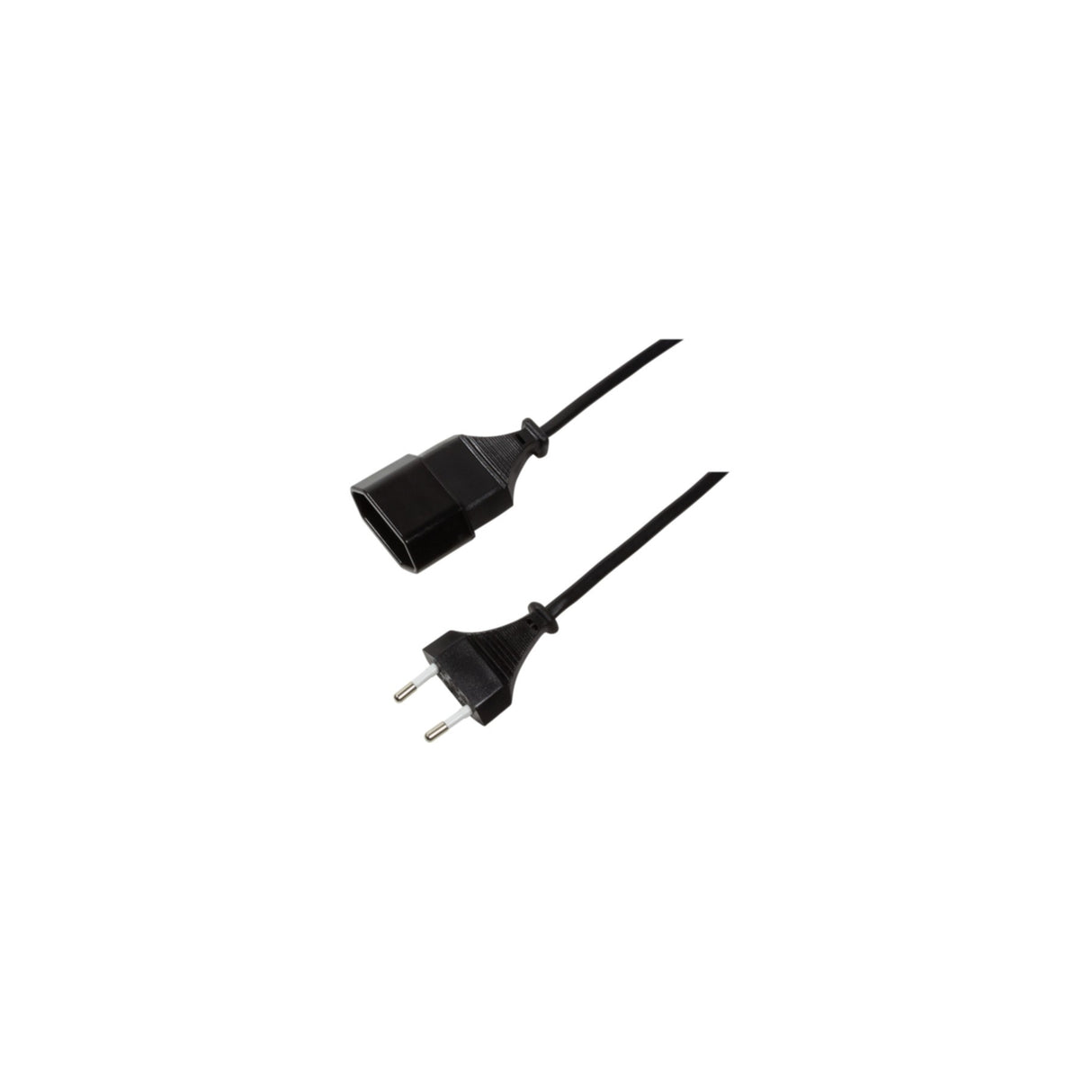 Kabel LogiLink Netzkabelverlängerung CEE7/16 schwarz 2m CP123