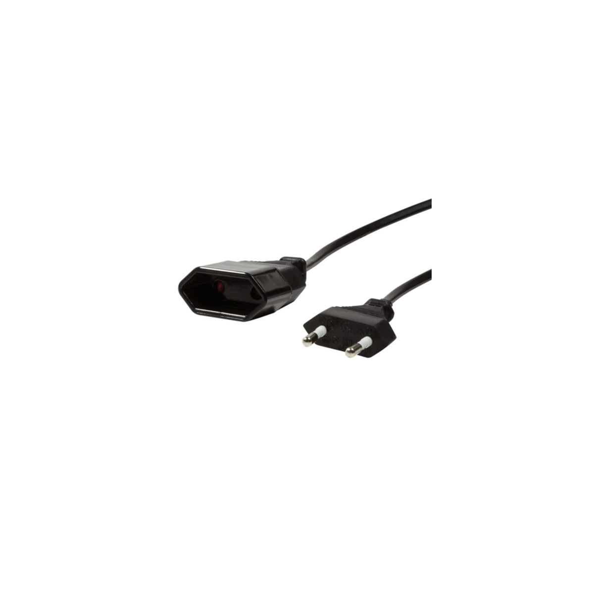 Kabel LogiLink Netzkabelverlängerung CEE7/16 schwarz 2m CP123